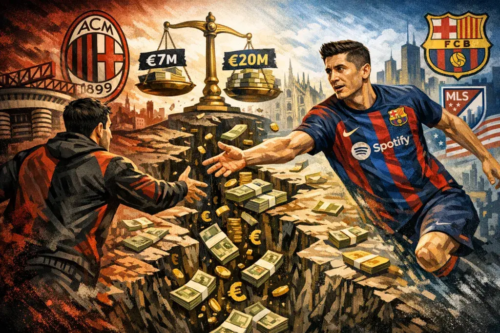 AC Milan Pursues Robert Lewandowski as Financial Gap Defines Transfer Outcome
